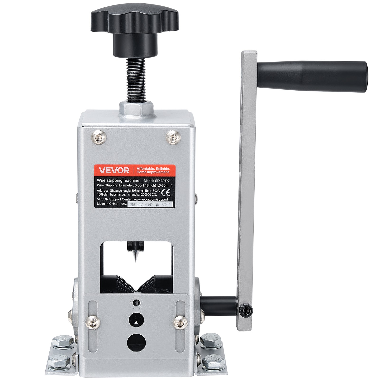 VEVOR Manual Wire Stripper Machine Stripping 0.06-1.18 in Hand or Drill Powered