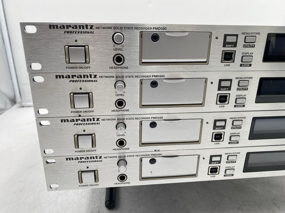 Lot of 4 Marantz PMD580 Rack-Mount CompactFlash Network Solid State Recorder