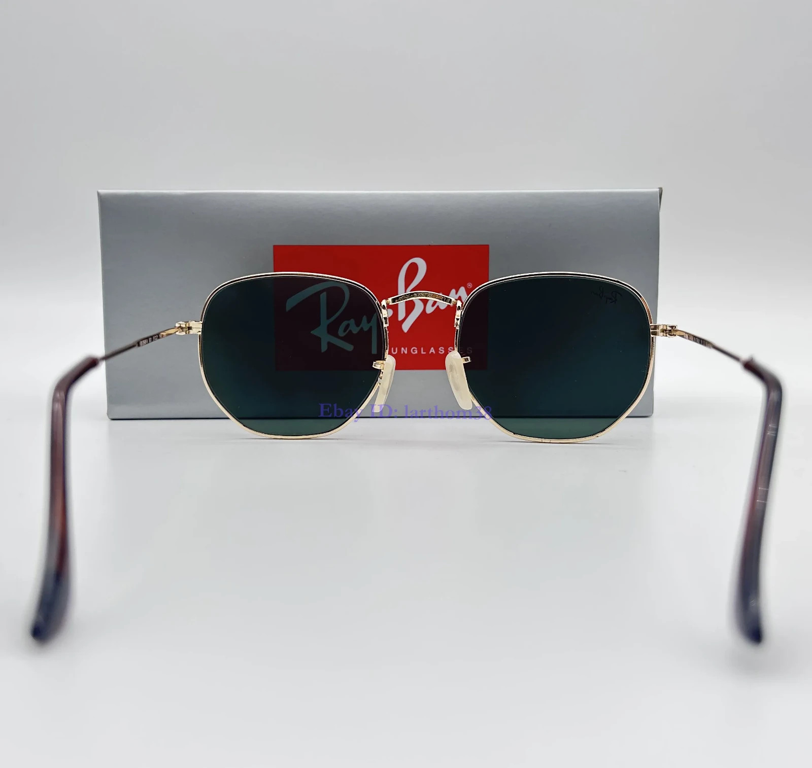 RB3548N Hexagonal Ray-Ban Sunglasses 51mm Green G-15 Lens Gold Metal Frame Unise