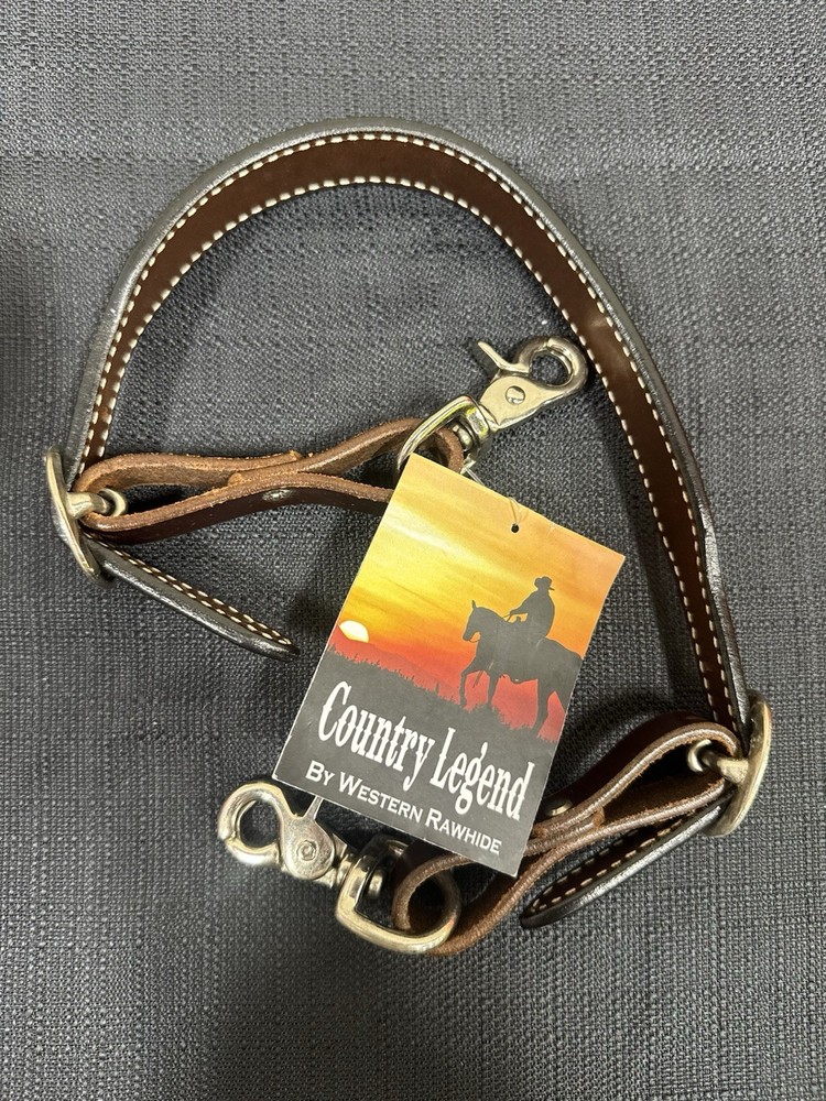 Western Rawhide Wither Strap Dk Brown