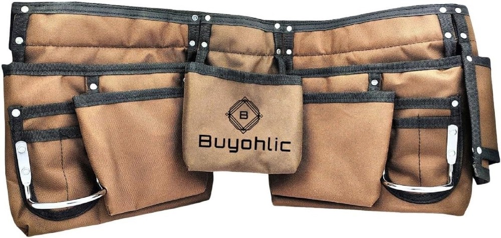 Heavy-Duty Polyester Tool Bag with 11 Pockets Double-Sided Design with Multip...