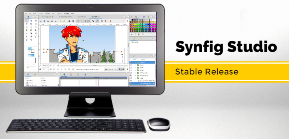 Synfig Studio Pro 2D Animation Software - Windows & MacOS - DVD - FREE SHIPPING