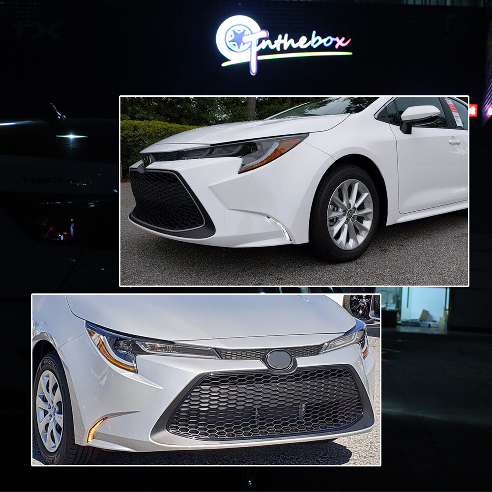 For Toyota Corolla L LE XLE Model 2020-2023 LED Daytime Running Fog Lights DRL
