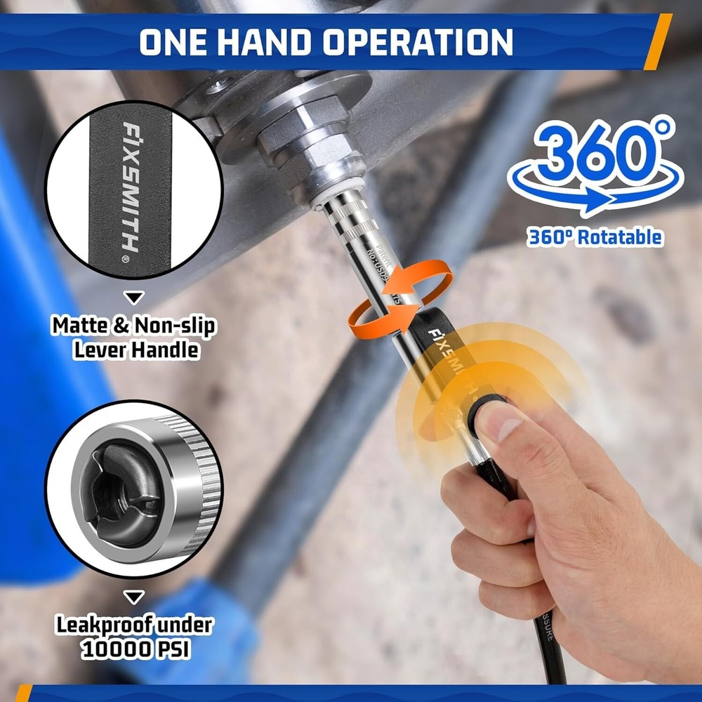 Grease Gun Coupler Heavy Duty Strong Quick Release Grease Gun Tips Locking