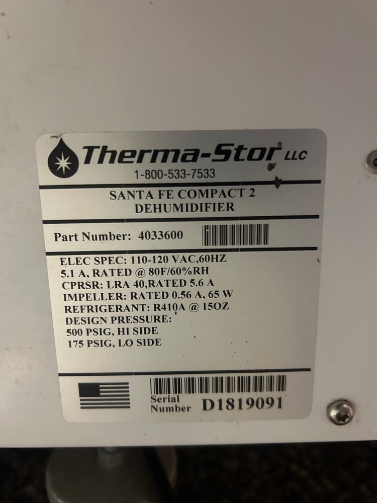 Santa Fe Compact 2 Dehumidifier