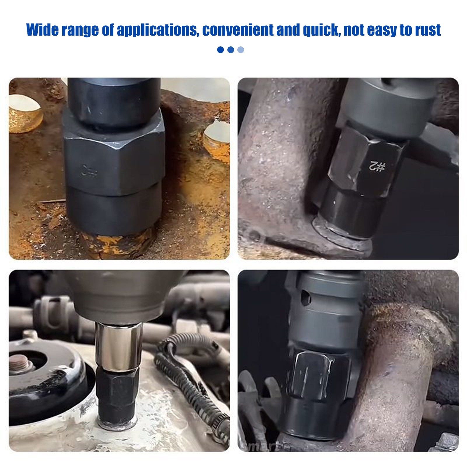 13PCS Bolt Extractor Socket Set Twist Deep Impact Nut Remover Cr-Mo Damaged Bolt