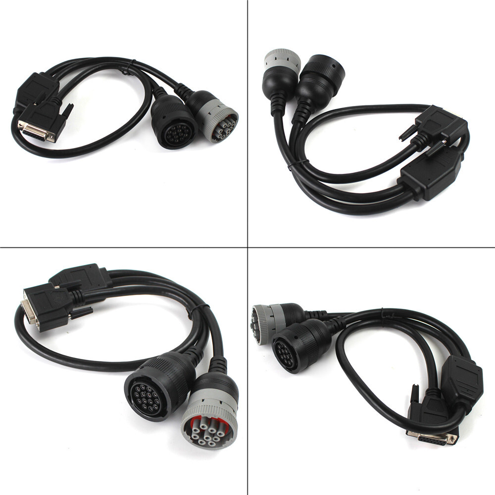 9pin & 14pin Split Y Service Cable For Diagnostic Adapter Tool ET-III COMS 4
