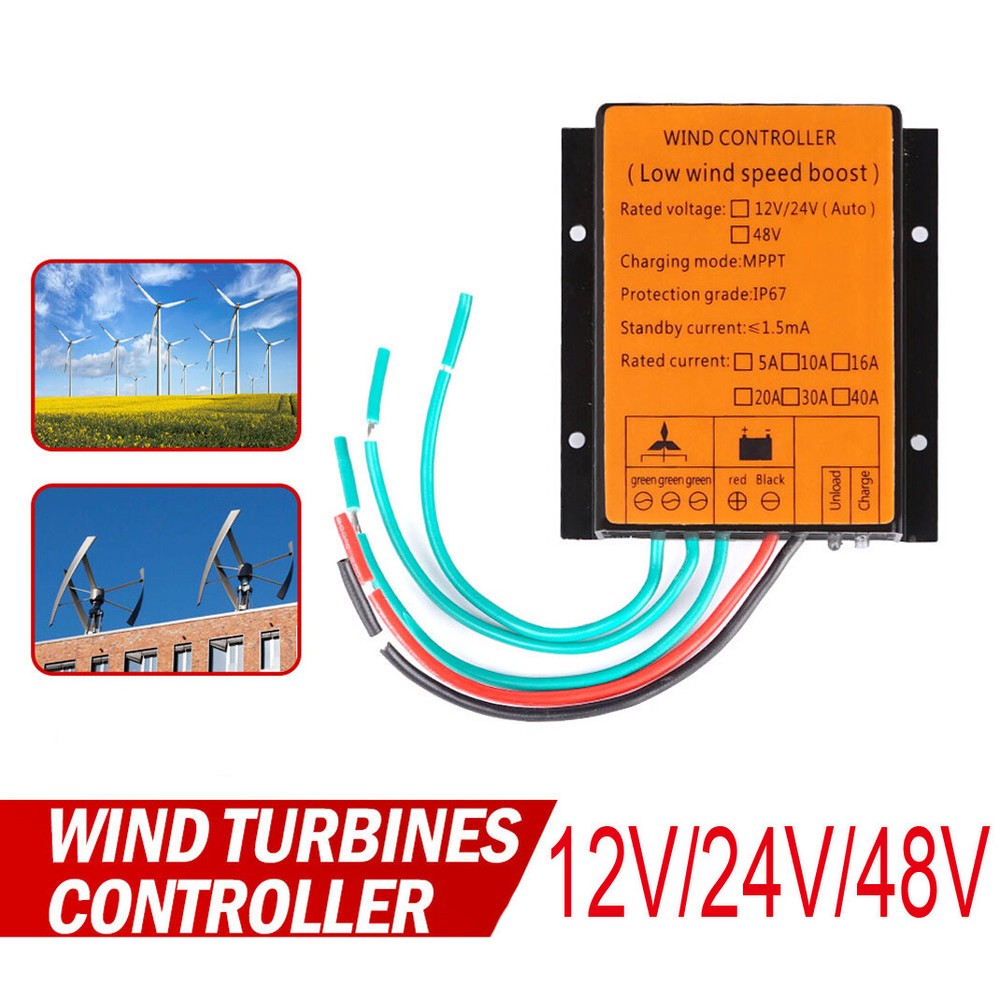 3000W Wind Turbine Generator MPPT Charge Controller Boost Regulator 12V- 48V