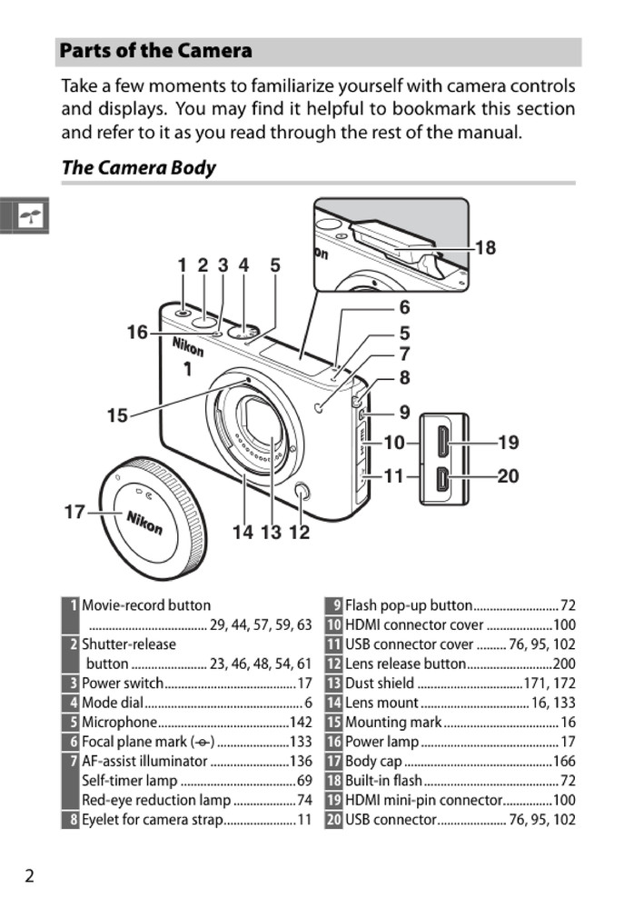 Nikon 1 J3 — User Reference Manual Guide — 233 Pages — Printed & Bound in USA