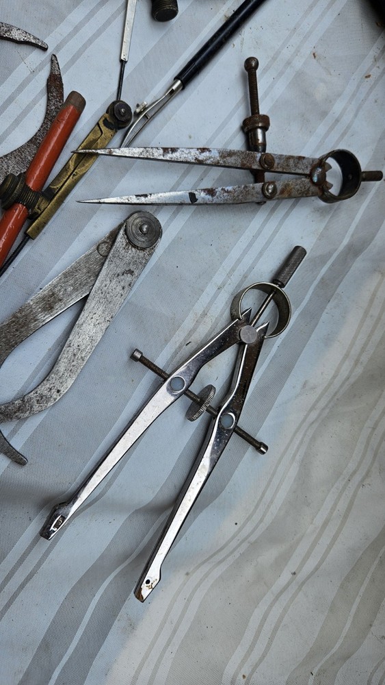 ANTIQUE/VINTAGE ENGINEERS DRAWING TOOLS.