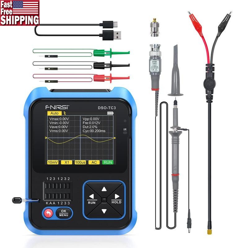 DSO-TC3 Handheld Oscilloscope 3-in-1 AUTO Detection Data Acquisition Analyzers