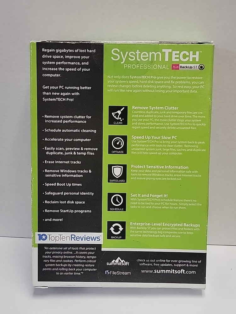 New Summitsoft SystemTech Pro Professional +plus Backup ST Disc +Download