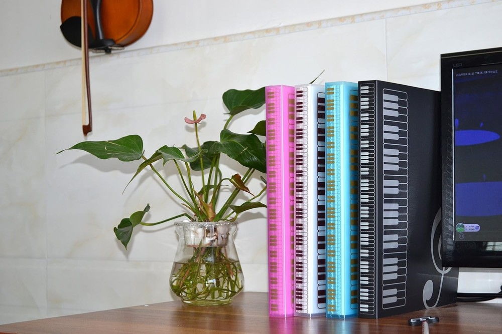WOGOD Music Sheet File Paper Documents Storage Folder Holder Folder-black
