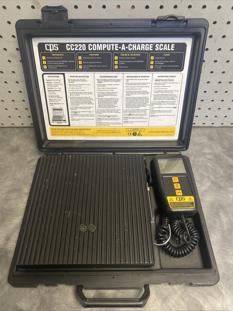 CPS CC220 Compute-A-Charge Scale Used Working Condition With Case