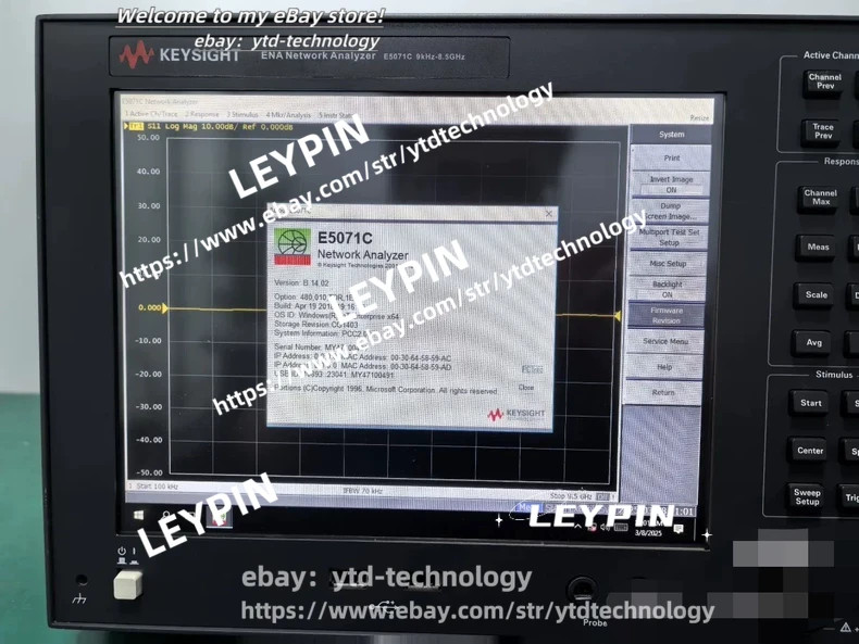 1pcs keysight E5071C 4port 8.5GHz ENA Network Analyzer#ytd
