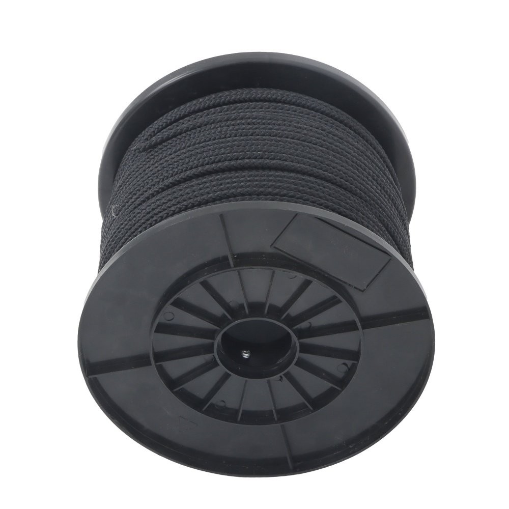 3/16 Inch x 500 Feet Polypropylene Tying Twine Pulling Pull Line 8 Strand Black