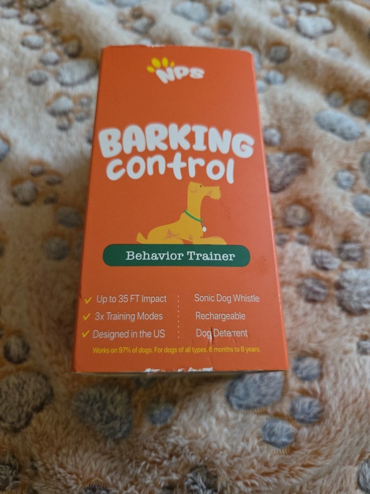 NPS Alpha Dog Behavior Trainer Barking Control Device USB Cordless-Open Box
