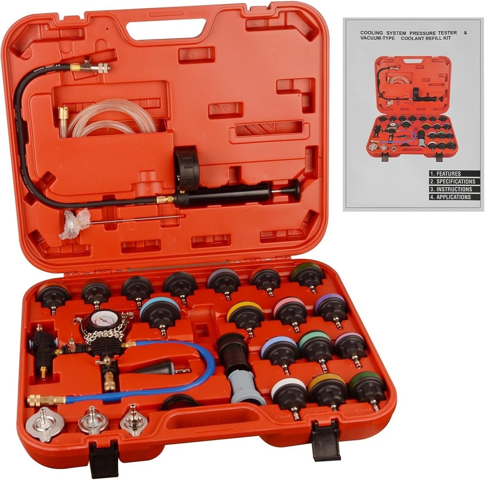 Professional Radiator Pressure Tester & Refill Kit