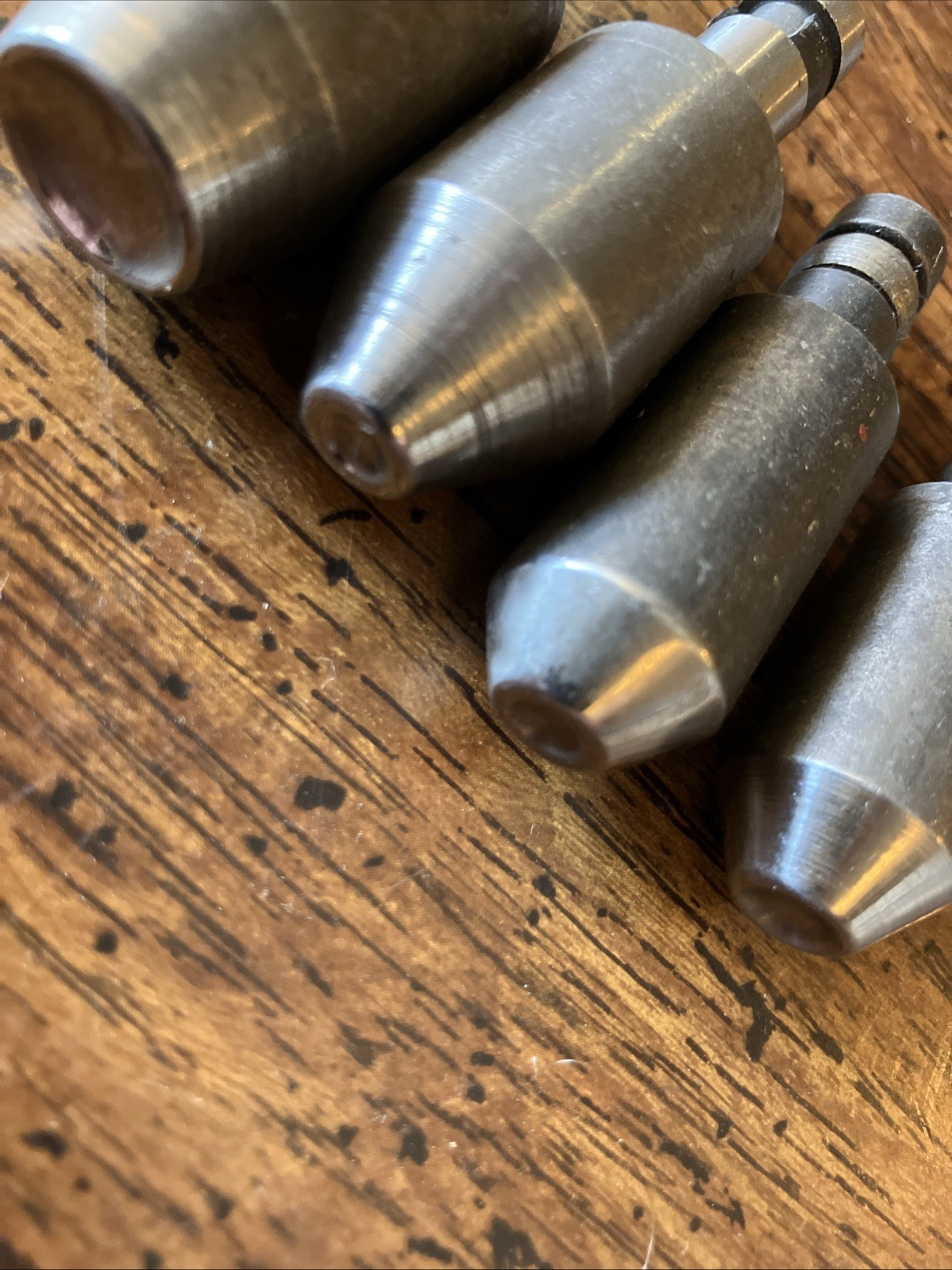 4 Lg Oval Head Rivet Squeezer Die 3/8 Shank Aircraft Aviation Brazier Belly Tank