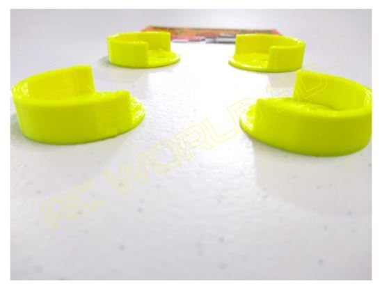 QUADCOPTER BRUSHLESS MOTOR MOUNT/BASE PROTECTOR 4PCS 3D PRINTED PLA HI-VIS