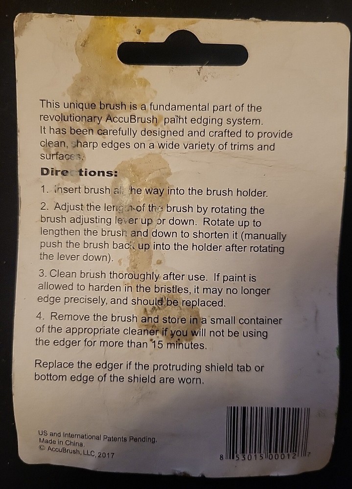 Accubrush Paint Edging System Edge Defining Brush Refill Replacement