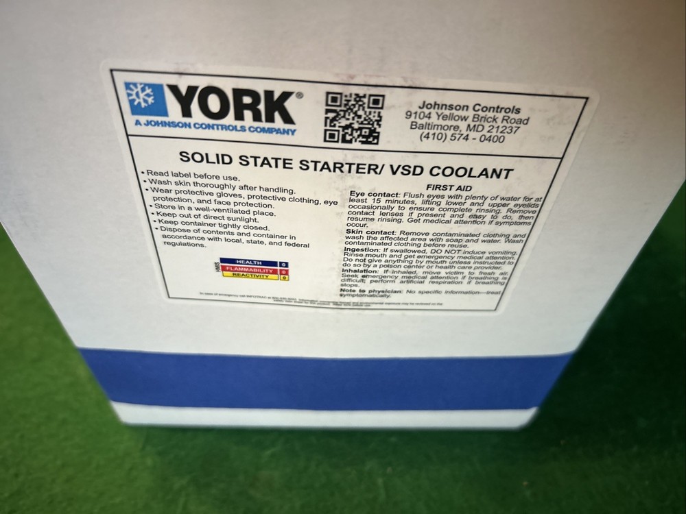 York Premixed Solid State Starter / VSD Coolant 013-04129-000