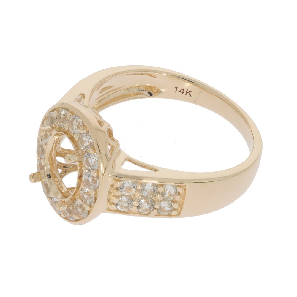 Sterling Silver Semi Mount Ring Setting Oval OV 8x6mm