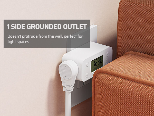 DEWENWILS 2 Pack Digital Timer Outlet 24H Programmable Digital Outlet Timer