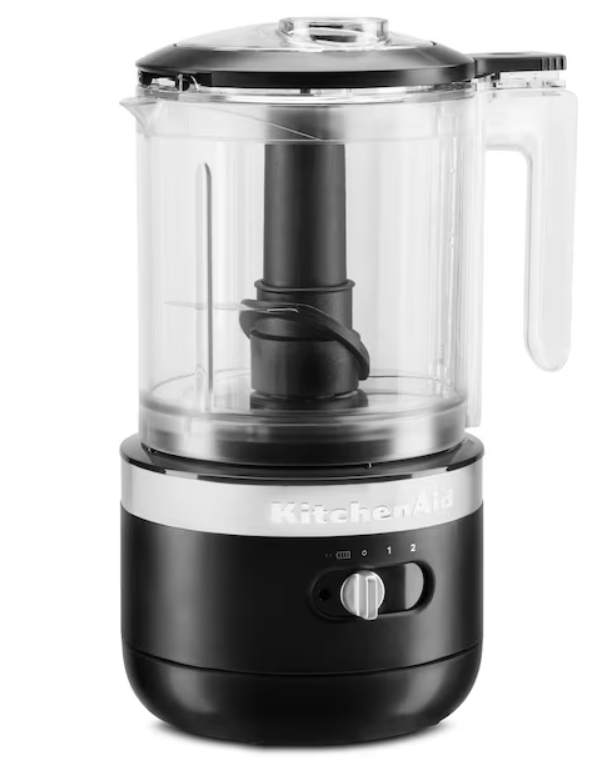 New KitchenAid 5-Cup Mini Food Chopper Cordless KFCB519BM, Matte Black