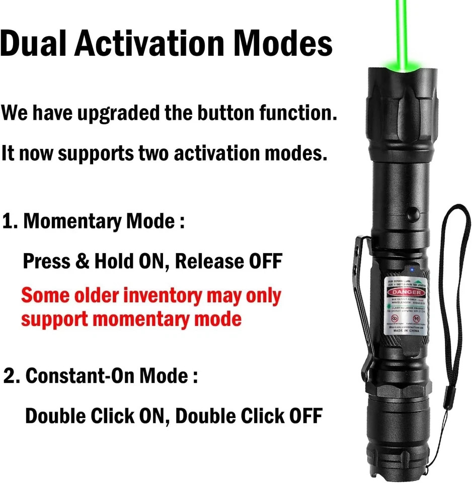 Rechargeable Green Laser Pointer, Long Range Laser Pointer Pen High Power