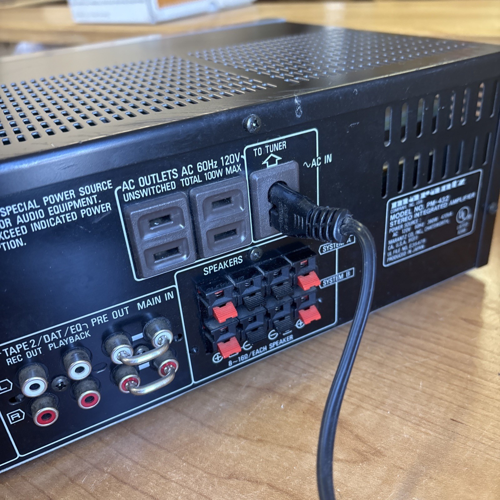 Marantz PM-432 Stereo Integrated Amplifier Tested