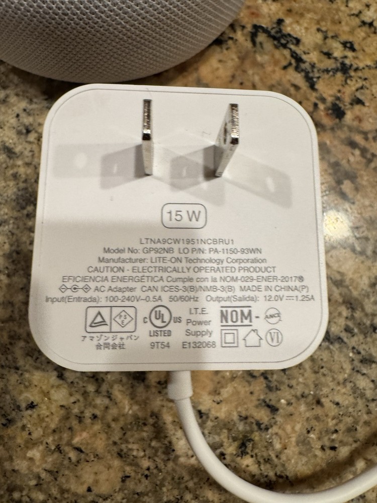 Amazon C78MP8 Echo Dot 3rd Generation Smart Speaker w/ AC Adapter