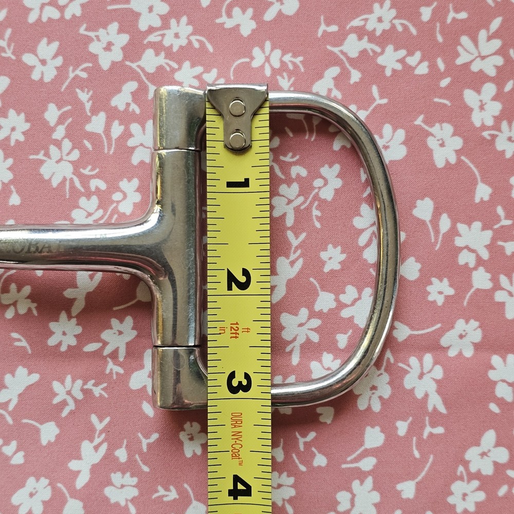 Metalab Robart Pinchless 5" D Ring Snaffle Horse Bit