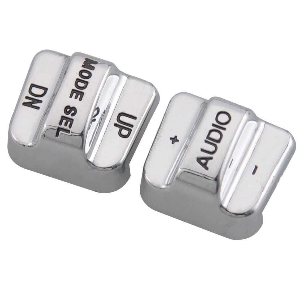 Chrome Hand Control Switch Housing Button Caps For Harley Electra Glide 96-13