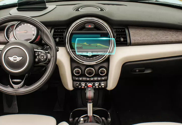 Crystal Clear Screen Protector for 2016 Mini Convertible Vehicle Navigation