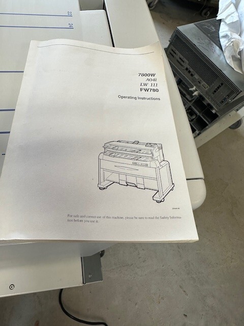 Ricoh FW780 Wide Format Copier W/ Manual