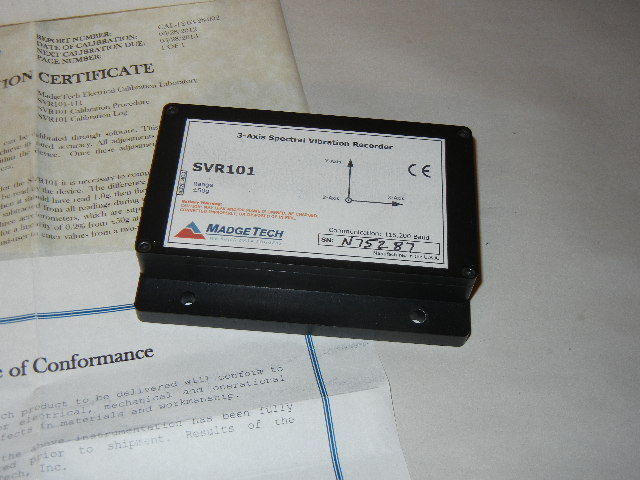MADGETECH SVR101 Data Logger Spectral Vibration Data Logger