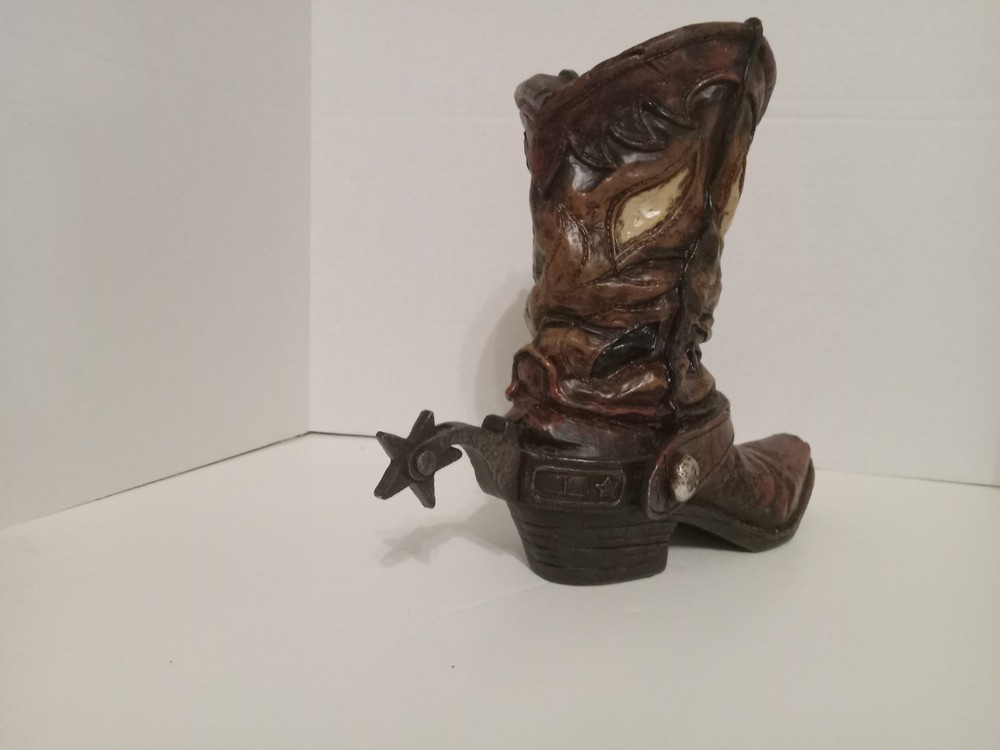 Poly Reain Boot With Spur