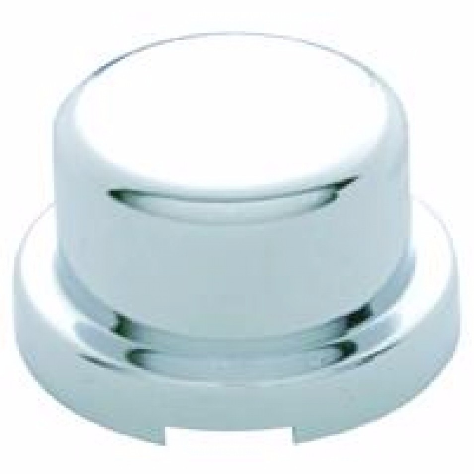 Chrome Plastic 3/4" Flat Top Lug Nut Cover 10 Pack