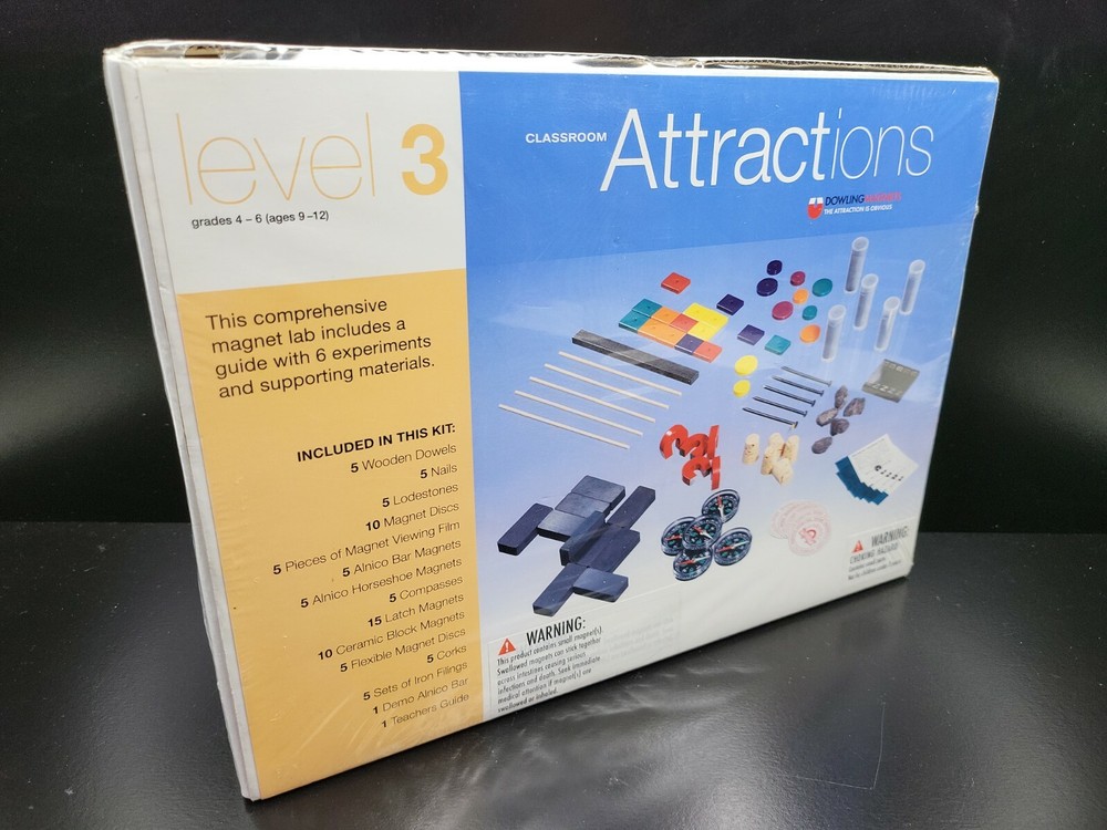 Magnet Lab Level 3 Six Experiments Dowling Magnets Learn Classroom Fun Guide NEW