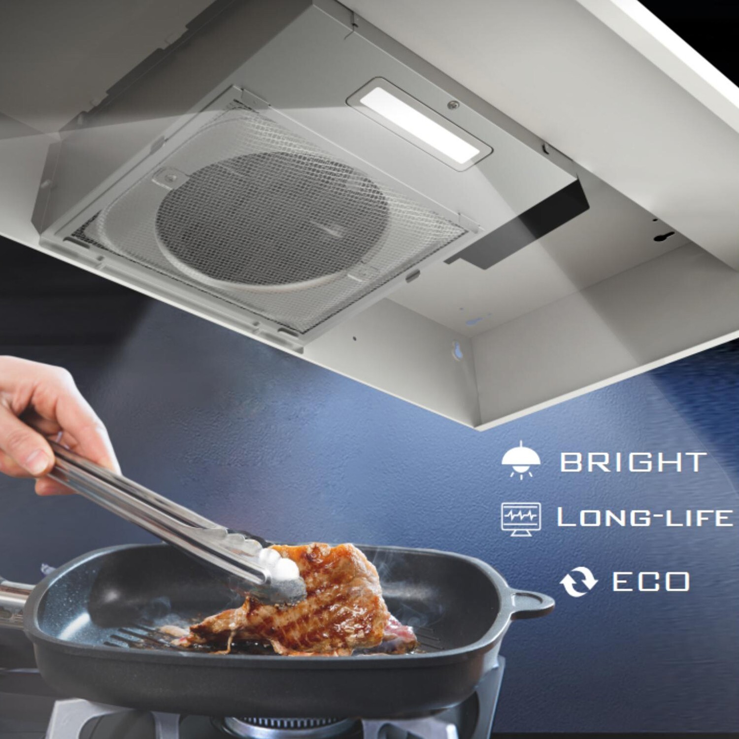 30 inch Under Cabinet Range Hood 230CFM Ducted/Ductless White Painted w/LED New