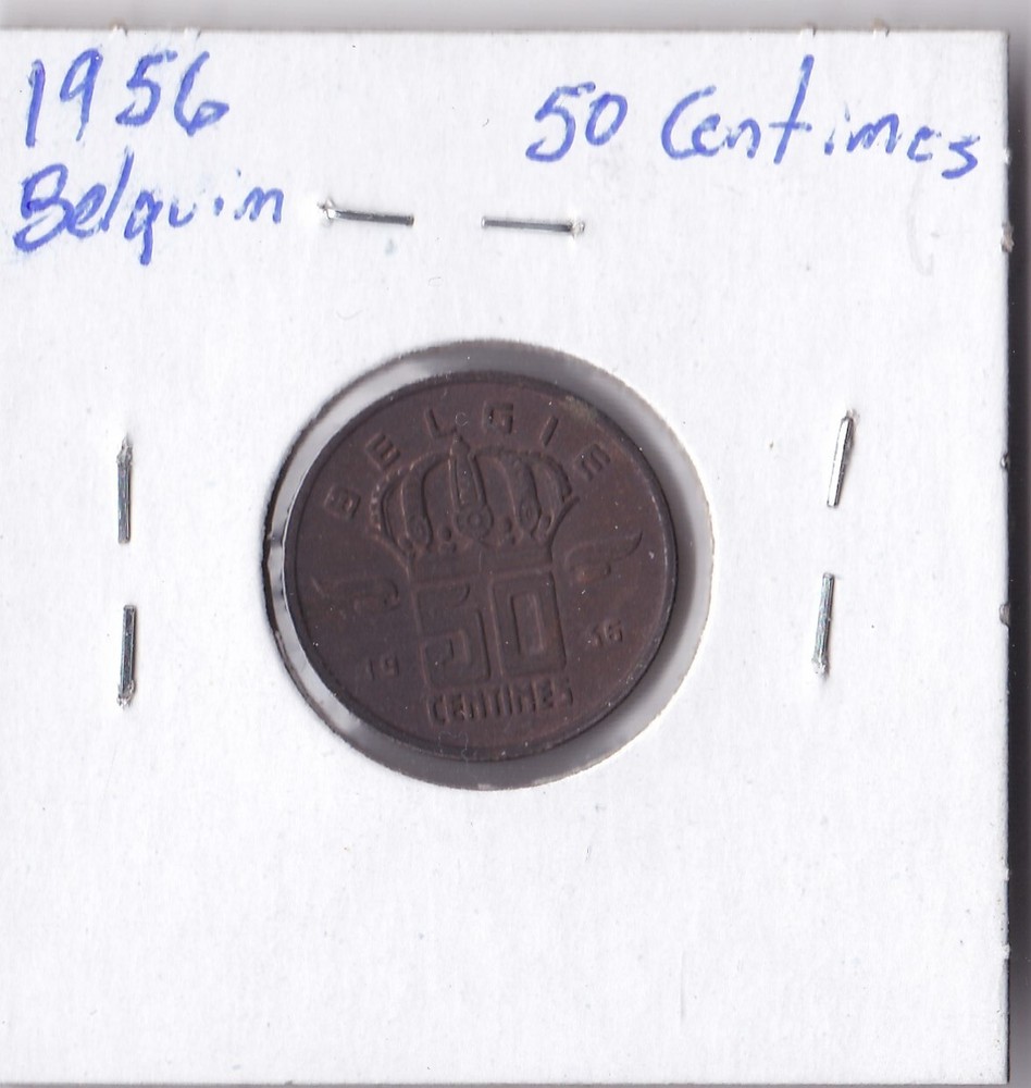 1956 Belgium 50 Centimes
