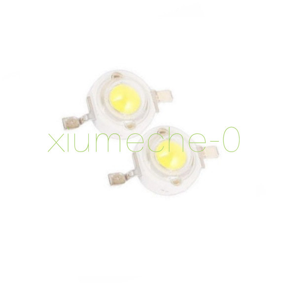 100PCS 1W Pure White SMD LED Beads NEW