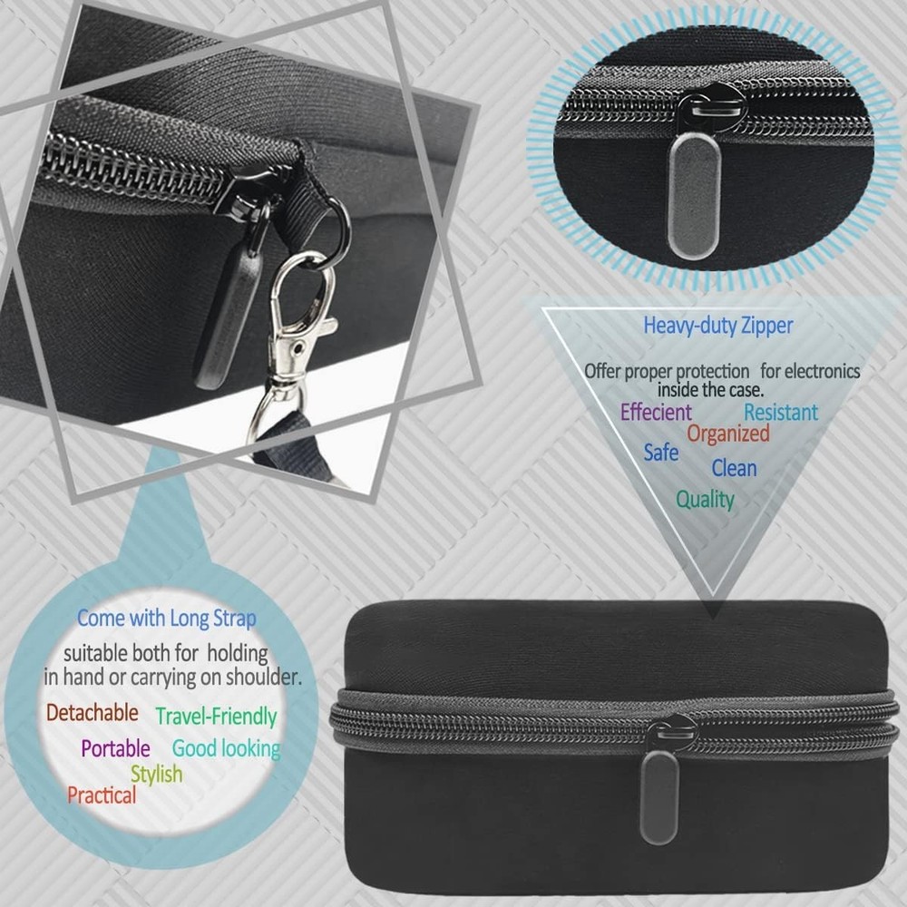 USB Flash Drive Case Memory Card Holder Thumb Organizer black