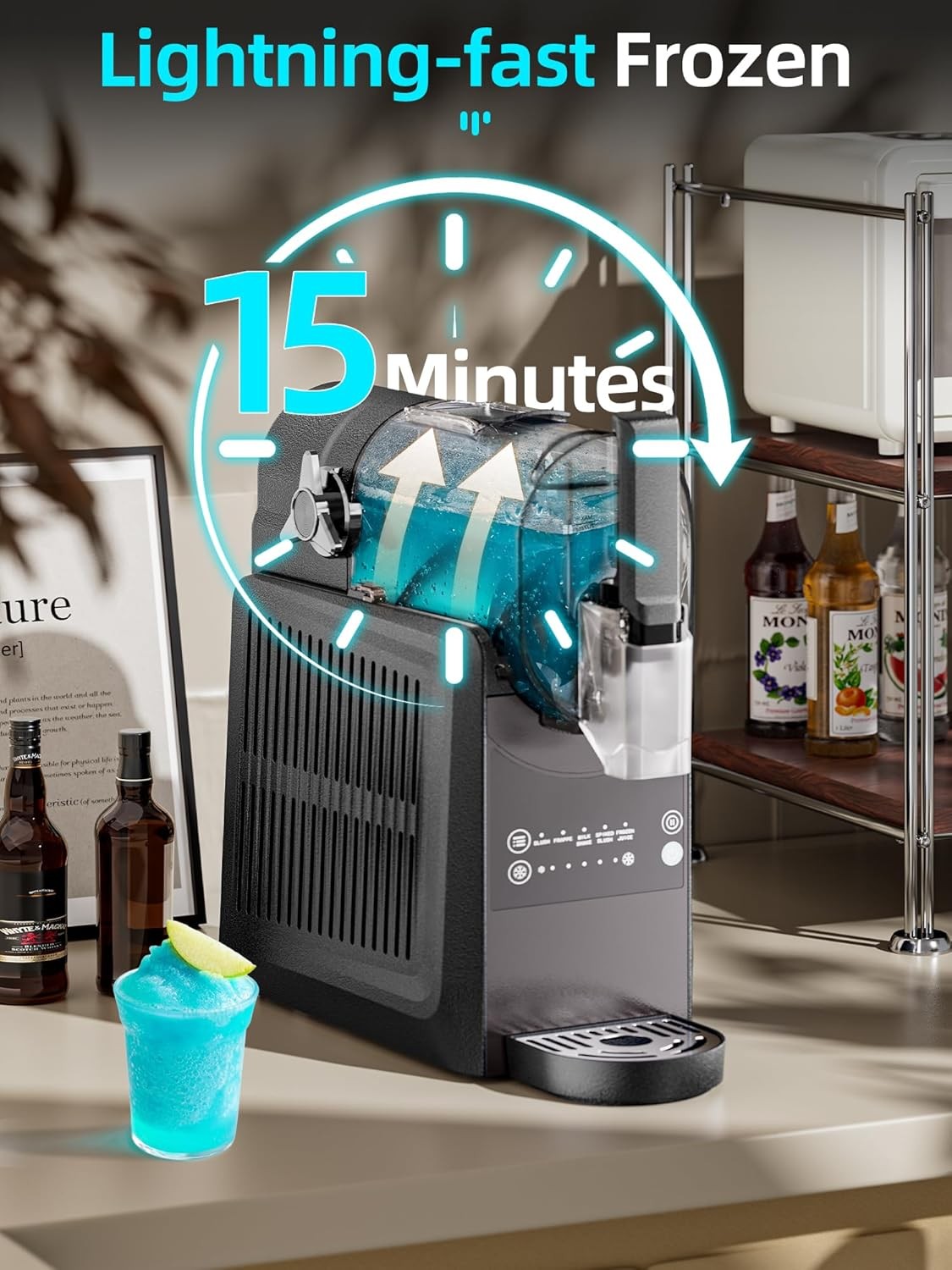 VNN Commercial Slushie Machine, Margarita Wine Frappe Slush Frozen Drink Machine