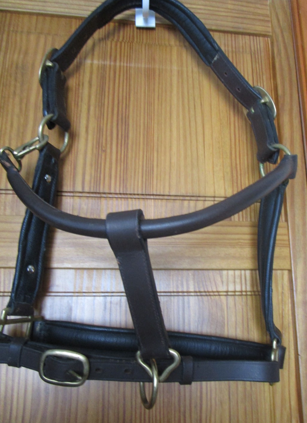 BROWN SMARTPAK PADDED LEATHER FULL SIZE HORSE HALTER