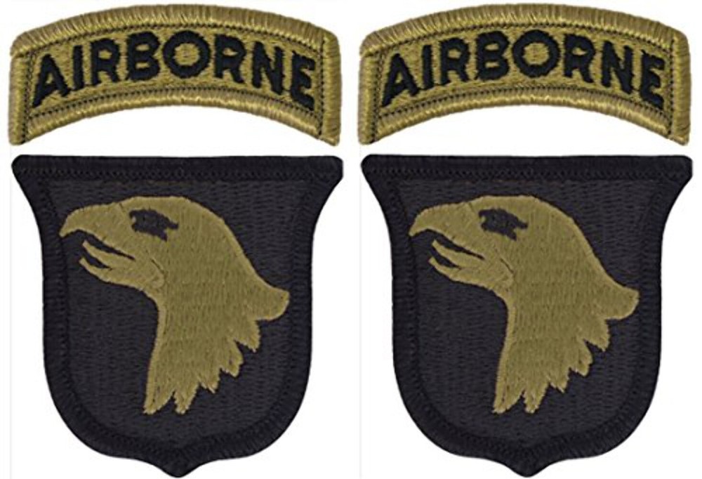 101st Airborne Division OCP Patch - U.S. Army Patch with Airborne Tab - 2 PACK