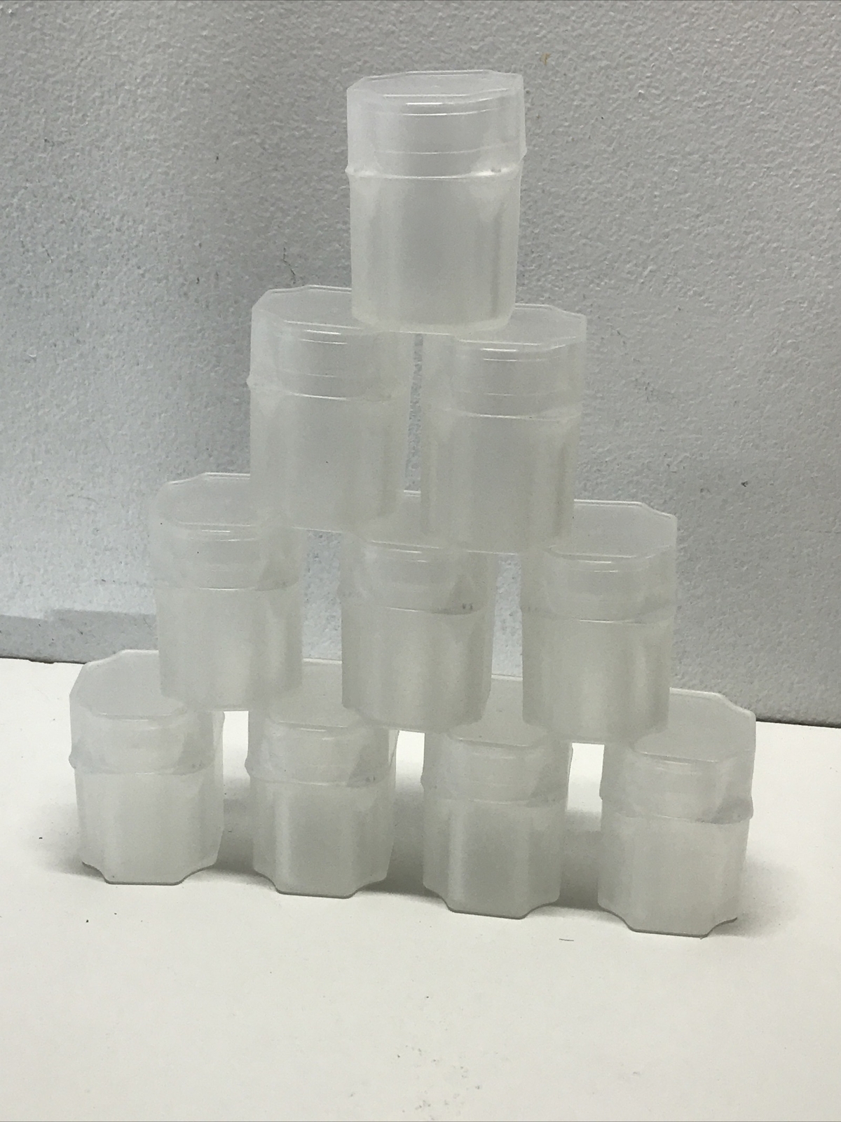 Qty 10 Tube Lot - Guardhouse Square Half Dollar Coin Tubes - Each Holds 20 Coins