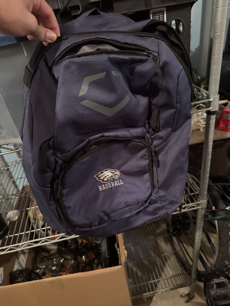 EvoShield Equipment Backpack Blue Polyester Zip 3 Pockets Baseball