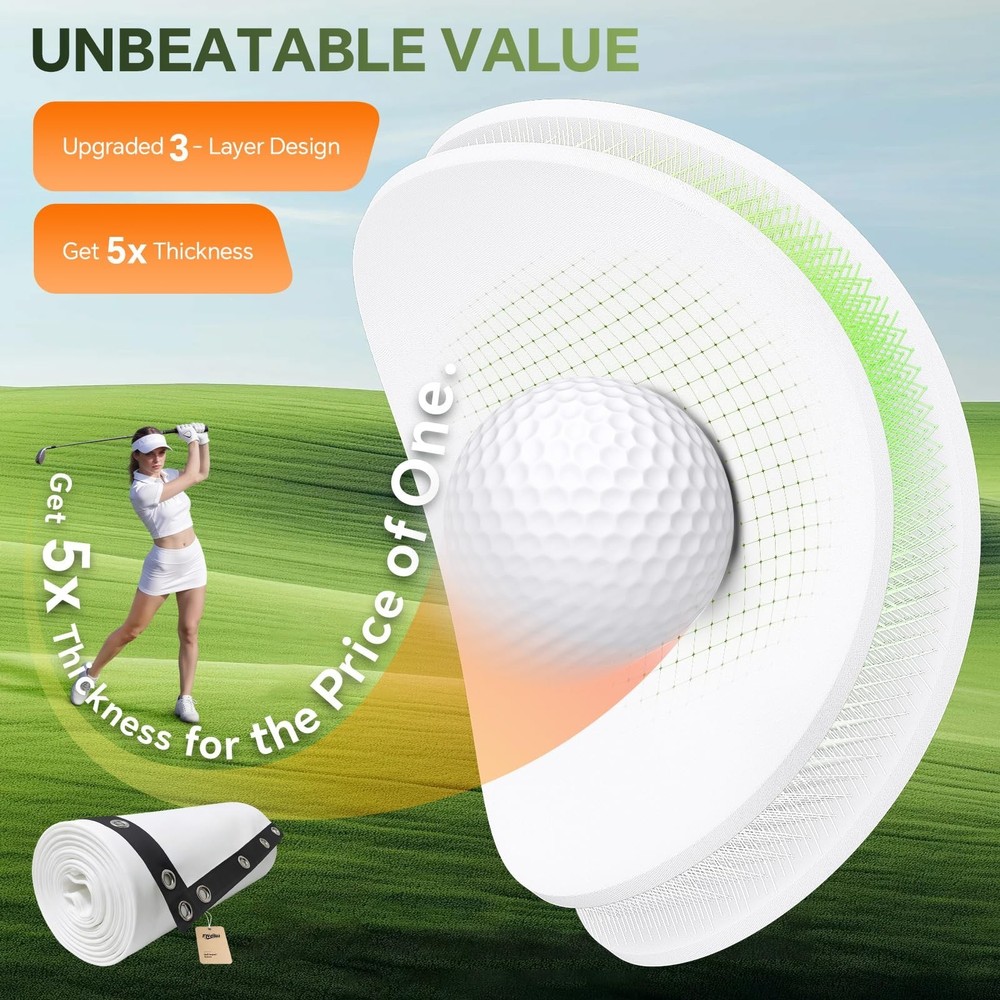 New 丨 Golf Simulator Impact Screen 14x9 Triple Layer Projection Screen